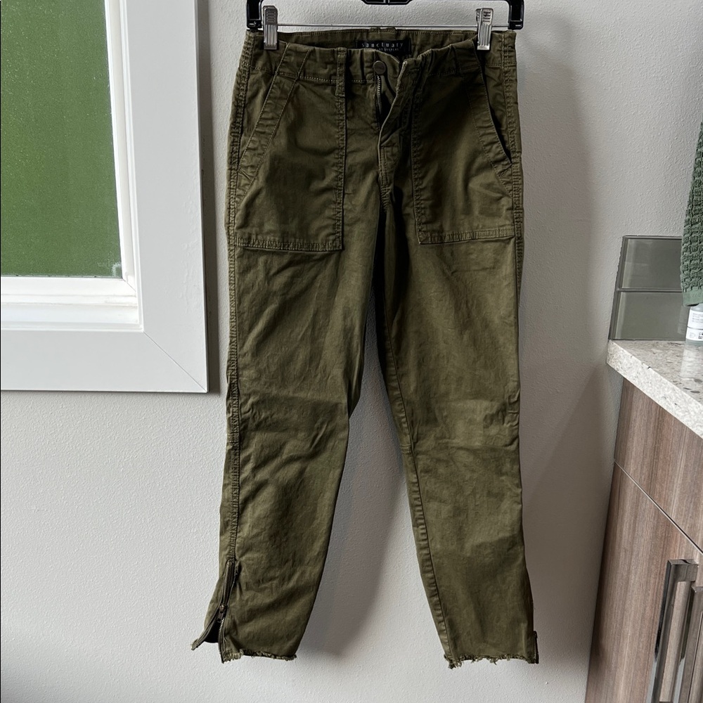 Sanctuary Olive Green Straight Leg Pants